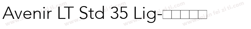 Avenir LT Std 35 Lig字体转换
